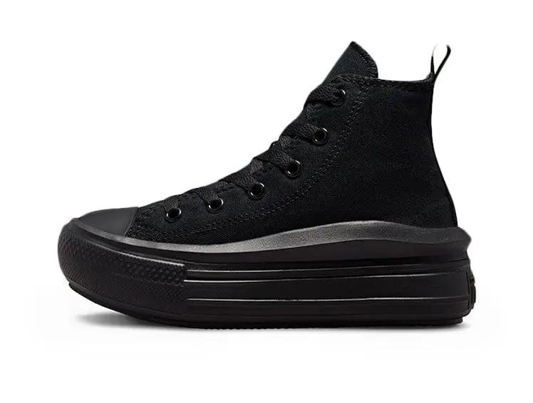 Zapatilla Converse Chuck Taylor Move Plataforma Niños Mono Negro