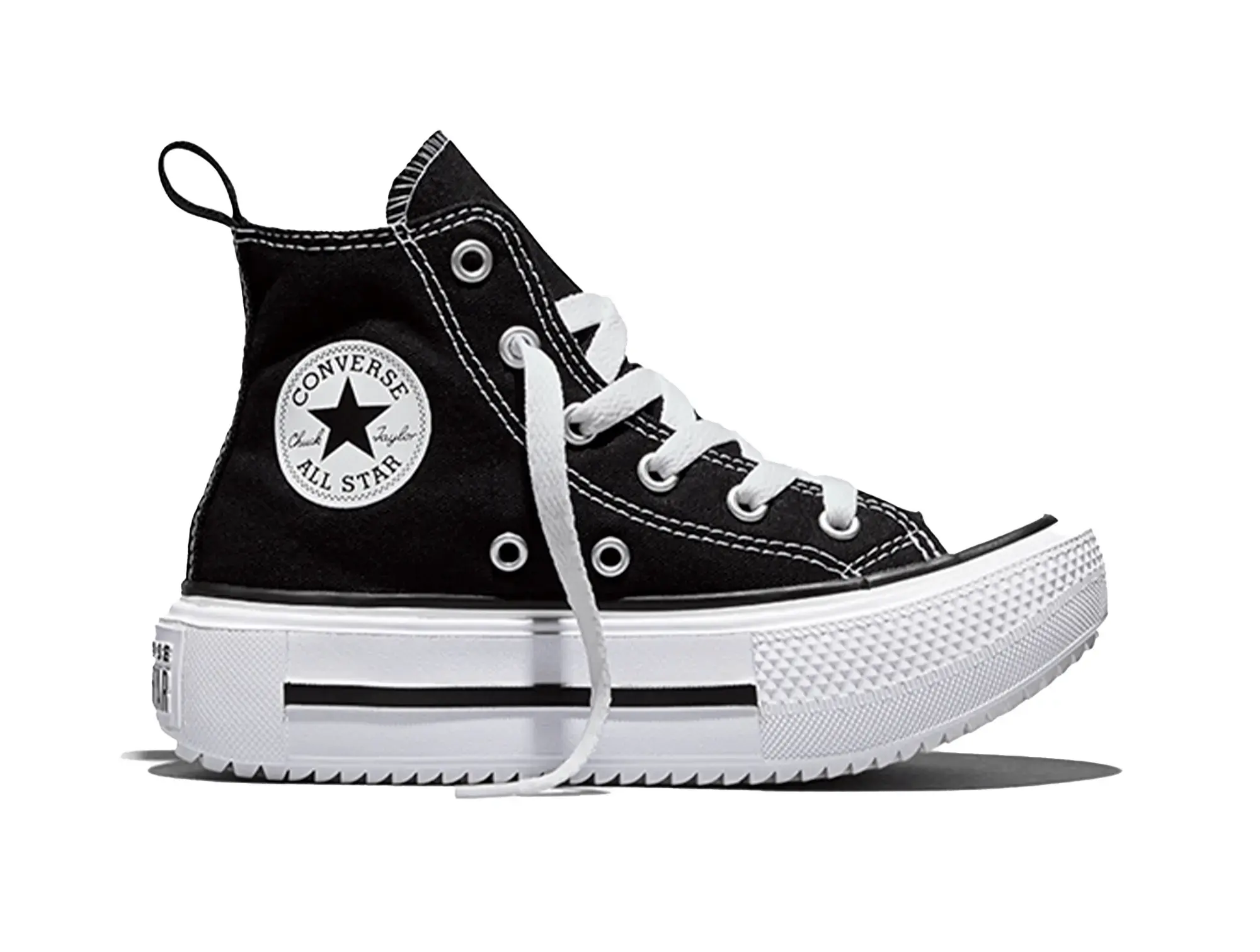 Zapatilla Converse Double Stack Niños Negro
