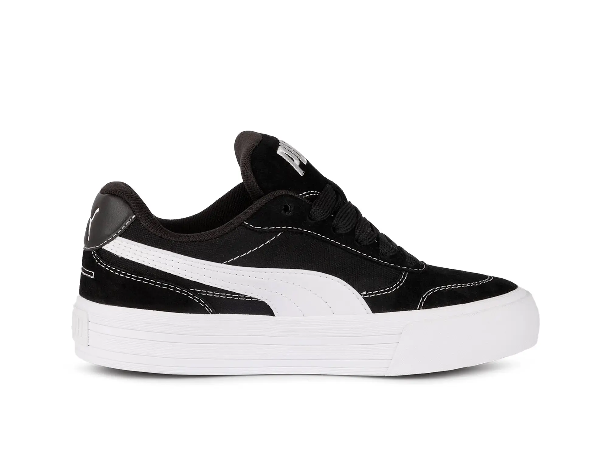 Zapatilla Puma Cc Park Vulc Cadete Negro