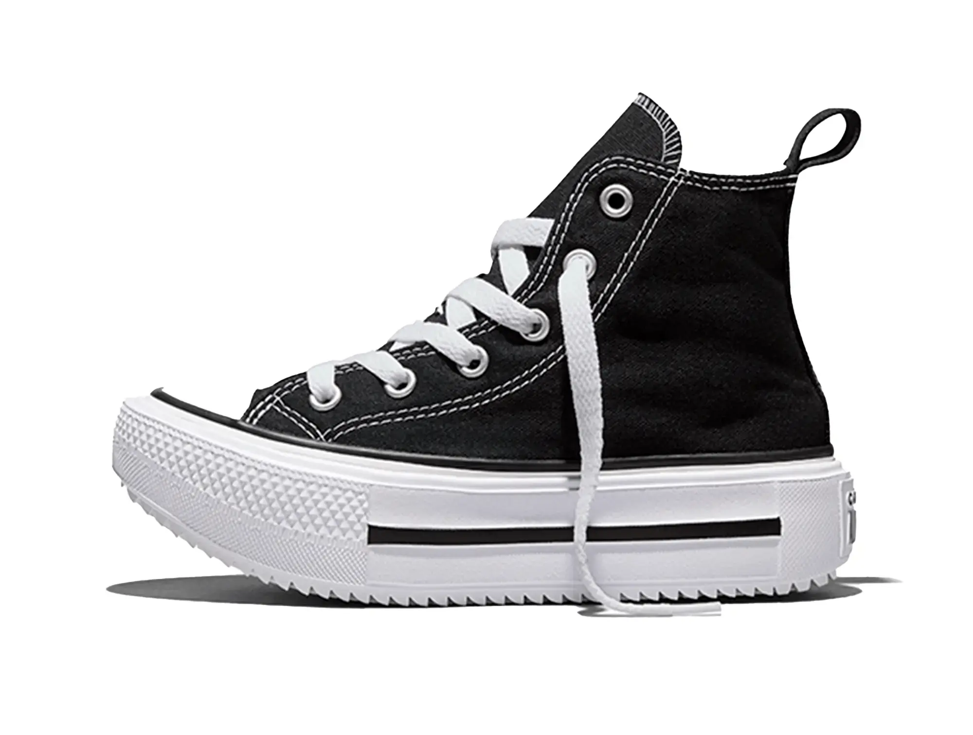 Zapatilla Converse Double Stack Niños Negro