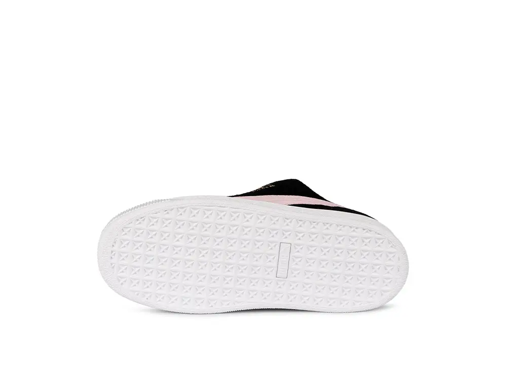 Zapatilla Puma Suede Xl Cadete Negro-Rosado