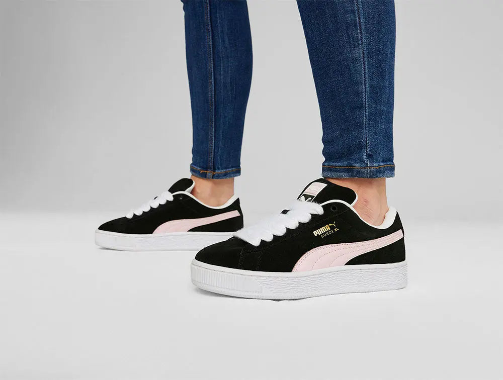 Zapatilla Puma Suede XL Mujer Negro-Rosado