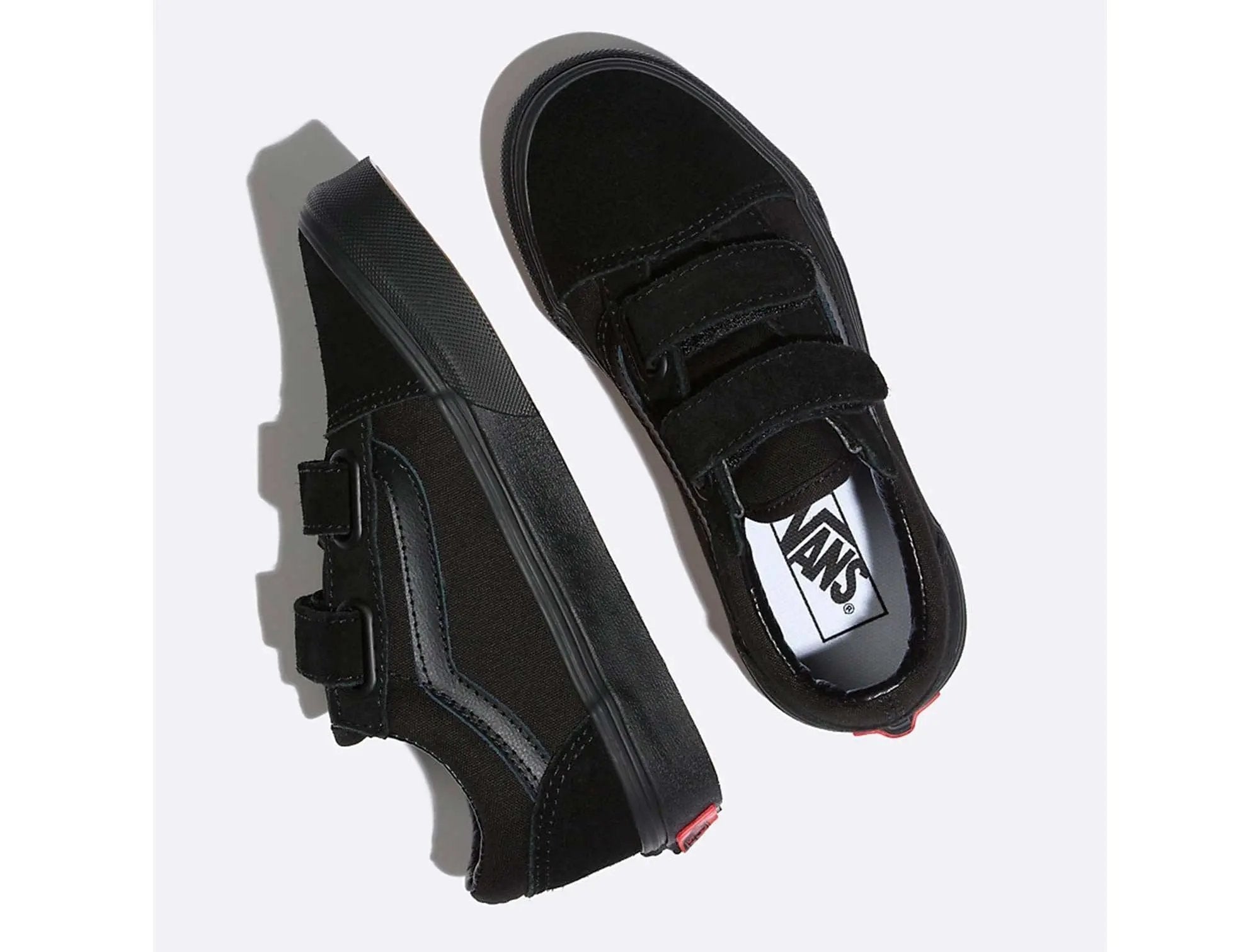 Zapatilla Vans Old Skool Velcro Niños Mono Negro