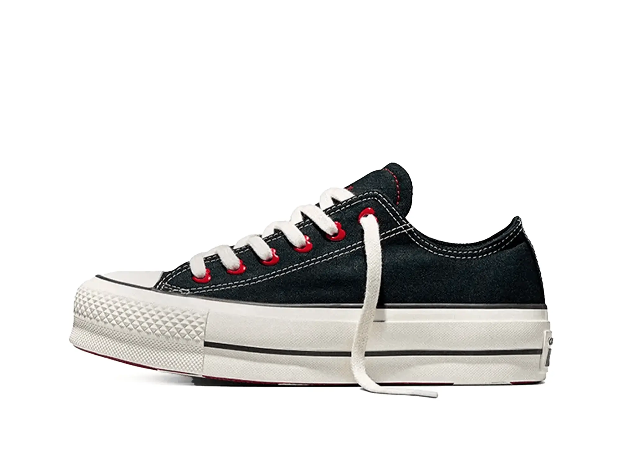 Zapatillas Converse  Chuck Taylor Lift Hi (San Valentin) Mujer Negro-Rojo